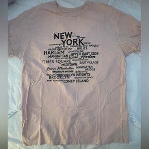 Topshop New York Graphic T-Shirt - Pink